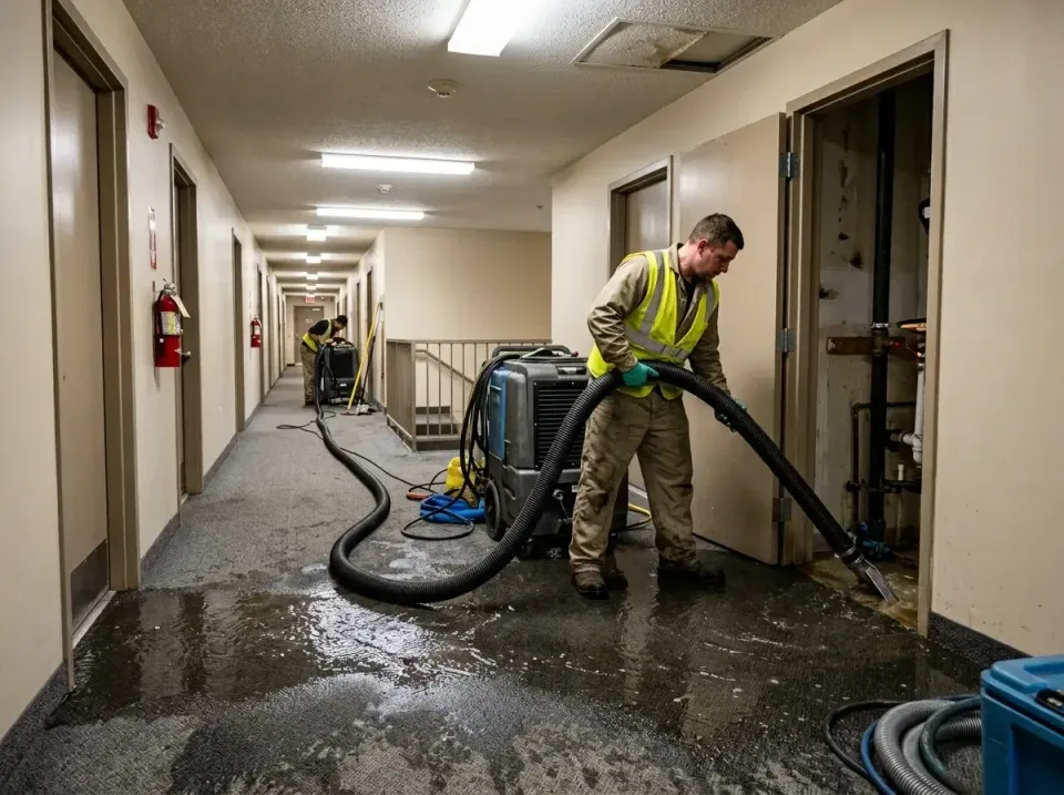 multi-unit-apartment-hallway-f-005 — frequently asked questions, Emergency Burst Pipe Water Extraction & Removal in Houservi…